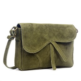 Firenze Artegiani. Valentina Bolso bandolera Mujer.Piel auténtica Gamuza