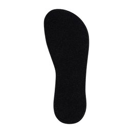  Soft, plush fleece slippers in black. Designed for comfort and warmth, these slippers feature a cozy interior and a durable sole for indoor or light outdoor wear.
