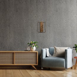 Large vertical rectangle wooden wall clock modern unusual