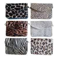 Leather animal print bag Abby