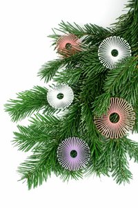 Ornamenten - decoratieve hangers gemaakt van gerecycled plastic - grapefruitroze, lavendelviolet, sneeuwwit