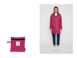  Foldable, waterproof raincoat in 6 vibrant colors. Versatile weather-resistant outfit with a hooded design.