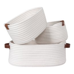 Jarana Baskets - White, set of 3