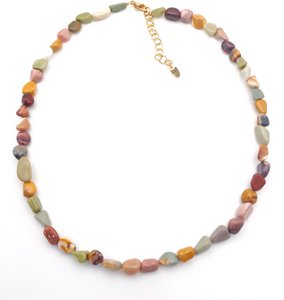 Necklace of Alashan Tumbled Agate