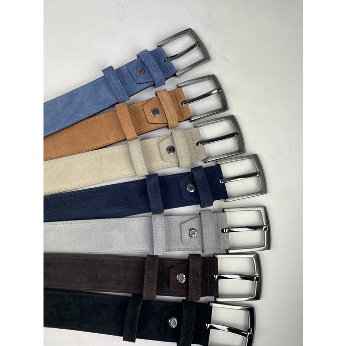 BELTINGER Riem van suède 2,5 cm | Velours lederen riem voor