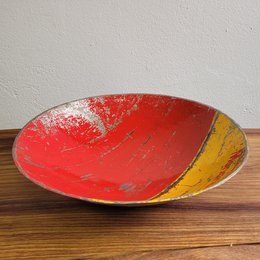 Grande ciotola "Leo" Ø 38 cm fatta di barili di petrolio riciclati Upcycling | colori diversi