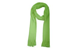 Green wool and acrylic scarf
