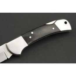 ED MAHONY Buffalo Folder I, Taschenmesser, Griff aus Büffelhorn, 440C
