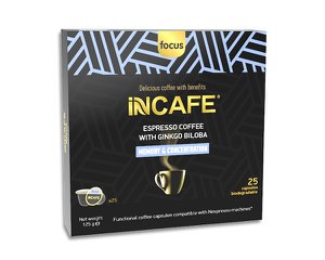 iNCAFE FOCUS espresso coffee, 25 Nespresso comp. capsules