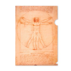 Aktenblatt A4, Da Vinci, Vitruvian Man