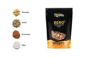 Sportliches Müsli mit Kernen und Mandeln