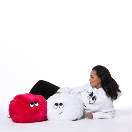 buddyFLAUSCHN pavo real rosa 50cm