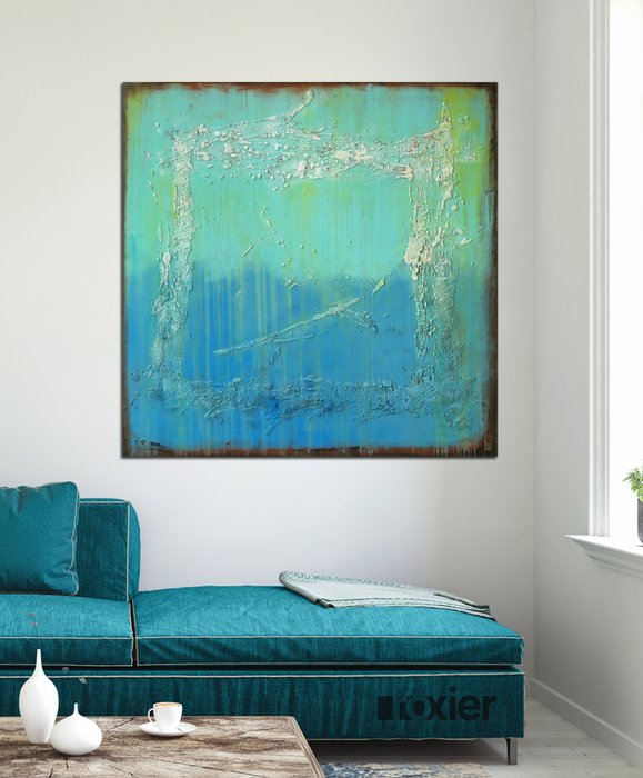Schilderij - Oceanic Sea Blue