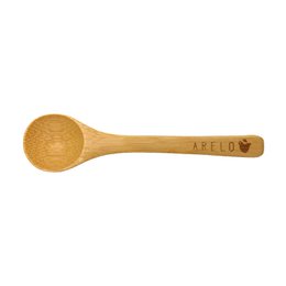  Bamboo tea measuring spoon, ideal for accurately measuring tea leaves. Lightweight and durable with a natural wood finish.