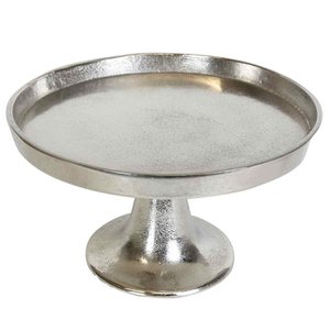 Catania taartbord zilver met voet
