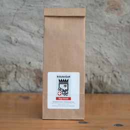 A refill pack of the Hopp Schwiiz seasoning blend, featuring a blend of herbs and spices in a brown paper packaging.