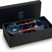 Edo Hanablue Pokébowlset, 17x9cm, 2 pers., giftbox