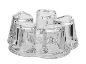 Rechaud aus Glas für Kannen Ø 6 bis 10 cm