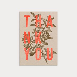 Postkarte / Typo / Thank you