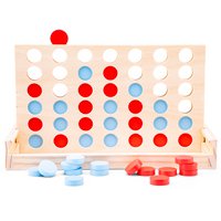 4-in-einer-Reihe-Spiel aus Holz