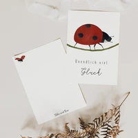 Postcard Happiness - Ladybug