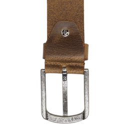 Men's Belt Brown Italian Leather - 3.5 cm Wide Casual Leather Women's Belt Or Men's Belt