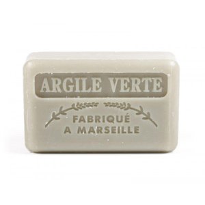 Savon de Marseille green clay soap - Handmade & Enriched with organic shea butter - hydrating and antibacterial - paraben free free