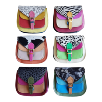 Leather animal print bag Mila Summer