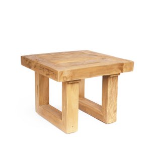 The Reclaimed Teak Side Table - Natural