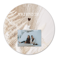 Circle with photo girlfriend