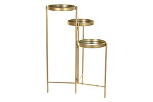MIRROR METAL SHELF 49,5X49,5X80 GOLDEN MB196087