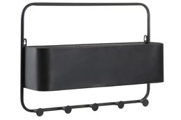 APPENDINO IN METALLO 60X14X41,5 NERO ES182037