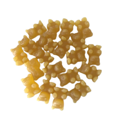 Ginger-lemon tea bears with a sweet and tangy flavor, made with natural ingredients.