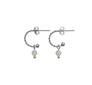 Ohrringe Mondstein - Silber