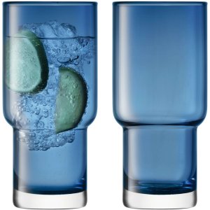 L.S.A. - Utility Long drink glass 390 ml set of 2 pieces - Blue