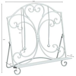 Cookbook stand - white