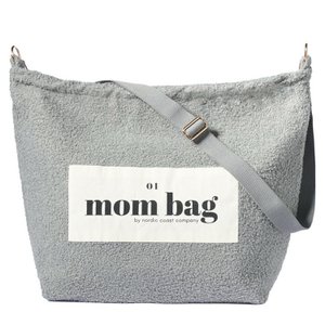 Mom Bag Teddy Bouclé Grijs