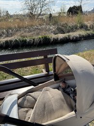  Taupe and muslin beige waffle pattern baby blanket