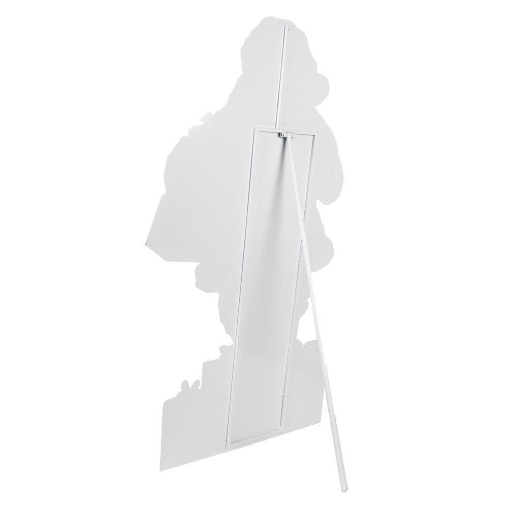 Decoratie Beeld Kerstman 50x2x96 cm Rood Metaal
