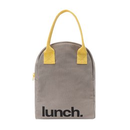 Fluf - Zipper Lunch Grey/Yellow