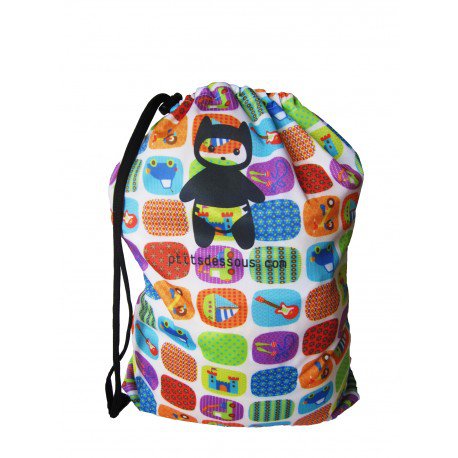 Waterproof washable diaper bag P'tits Dessous 35x45 cm