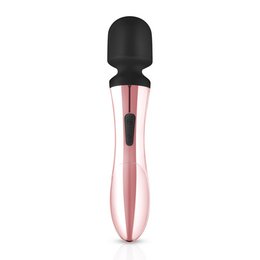 Rosy Gold - Nouveau Curve Massager, a sleek and stylish personal massager in a pink and black color scheme.