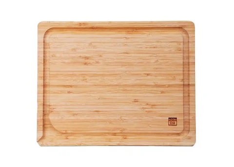 Kitchen accessories - KOTAI bamboo cutting board with juice groove and hidden handles - 40 x 30 x 2 cm
