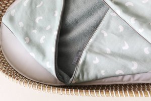 Wickeltuch grünes Bein - Teddy altgrün