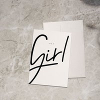 It's a Girl / Klappkarte