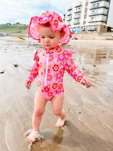 Badeanzug mit Sommerhut FLOWER