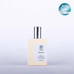 Organic single note eau de parfum with a fresh, citrusy orange scent.