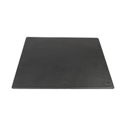  Black leather desk pad with dollar grain texture, dimensions 50 x 37 x 0.5 cm, packaged in black cardboard envelope.