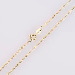 A 925 sterling silver chain with gold-plated balls, available in lengths of 40cm, 42cm, 45cm, 50cm, 60cm, and 70cm.