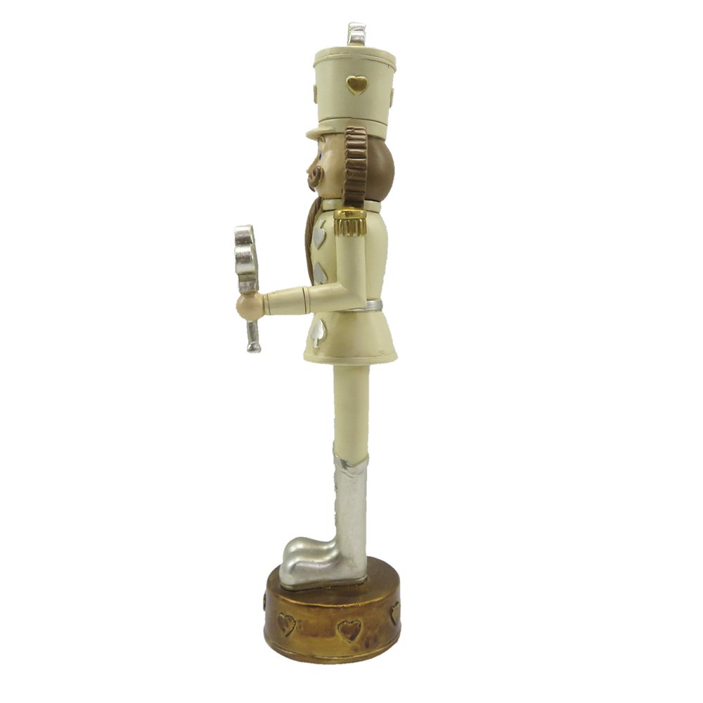 Beeld Notenkraker 24 cm Beige Bruin Kunststof Kerstdecoratie
